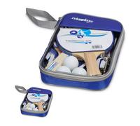 Set ping pong Racchette e palline Legno Blu Set da tennis da tavolo Portatile