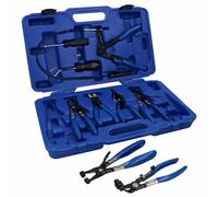Set Pinza Clip Morsetto Tubo, Ganascia Girevole Fascia Piatta Strumento di Ri...