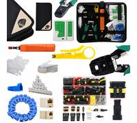 Set Pinza Crimpatrice 9in1 - Tester RJ45 | 352 Connettori IP67 | Auto