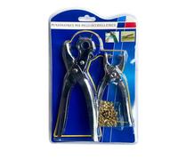 Set Pinza Fustellatrice 2-4.5mm + Pinza Per Occhielli Con Occhielli Metallici Perforatore 5mm Punzoni Per Cuoio Rotante Pinza Buchi Cintura Strumento In Pelle Foratrice Per Cinture Pelle Tessuto Carta