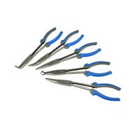 Geko Set pinze a becco lungo G00827 – 5 pz 280 mm punta dritta e piegata meccanico