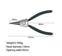 Set Pinze Circolari Snap Ring per Facile Rimozione e Impostazione Acciaio Alto C