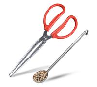 Set Pinze per Camino e Paletta Pellet per Operazioni Sicure Fuoco e Grill