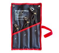 Set Pinze Poligrip a Pappagallo Regolabili 3 Pezzi 200-250-300mm Acciaio XR003