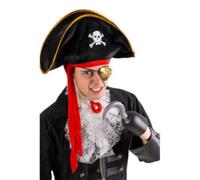 Set pirata carnevale (cappello, uncino e benda)