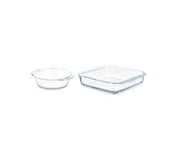 SET PIROFILE DAM DM90535CT3 - 2 pezzi in borosilicato, trasparente, design versatile