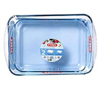 Pyrex Set 2 Lasagnere 34x22cm E 38x25cm In Vetro Per Forno 912s969 7043