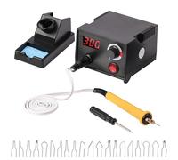 Set Pirografo per Legno professionale con Display LCD,20 Punte Incluse, Temperatura Regolabile 250-750°C, Ideale per Legno, Pelle, Zucca e Sughero