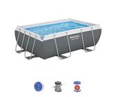 Set piscina fuori terra rettangolare Power Steel da 282x196x84 h cm 56629 - Bestway