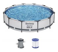 Set piscina fuori terra rotonda Steel Pro MAX da 366x76 cm 56416 - Bestway