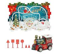 Set Pista Auto Puzzle Da Corsa Per Bambini,Veicolo Giocattolo Per Il Natale,Set Di Puzzle Da Corsa - Per Soggiorno Camera Da Letto Studio Attività Familiare Regalo Per Feste Asilo Scuola Materna Scuol