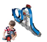 Set Pista Da Corsa | Gioco Magnetico di Veicoli | Pista da Corsa Magnetica per Auto,per Bambini Regalo Compleanno Festa Classe Natale