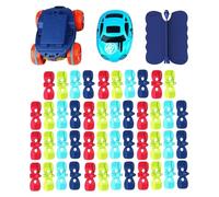 Set Pista Per Auto, Illuminazione A LED, 41,5x31 Cm, Set Da Gioco Per Veicoli, Giocattolo Per Auto Per Bambini, Fai Da Te, Per Ragazzi Soggiorno Camera Da Attività Per La Famiglia Asi