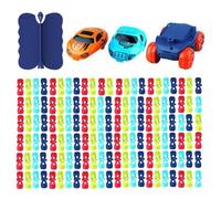 Set Pista Per Auto, Illuminazione A LED, 41,5x31 Cm, Set Da Gioco Per Veicoli, Giocattolo Per Auto Per Bambini, Fai Da Te, Per Ragazzi Soggiorno Camera Da Attività Per La Famiglia Asi