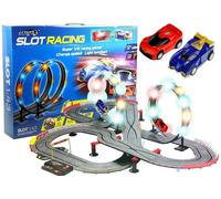 Set pista slot da corsa con loop LED 1:43, 2 auto