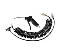 Set pistola aria con tubo a spirale 6mm e connettore lungo a T