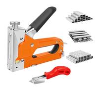 Set Pistola Graffettatrice 3 in 1, Cucitrice Manuale per Carichi Pesanti, Spara Chiodi per Legno con levapunti di Precisione e 3000 Graffette per Lavorazione del Tappezzeria, Artigianato