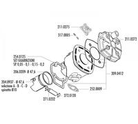 Set pistoni Polini 70ccm 10mm (D) per Minarelli orizzontale LC