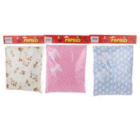 Set piumino, cuscinetto e materassino per bambole - orsetti, pecorella, fiocchi