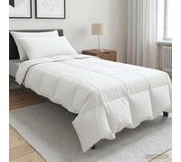 Set Piumone e Cuscino da Letto 3 pz 140 x 220 cm Inverno Bianco
