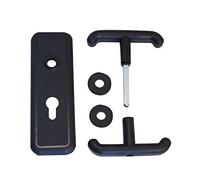 Kit placca e maniglie 0433.E800 per serratura basculante interasse 70 mm Prefer