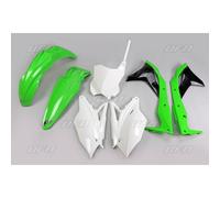 SET PLASTICA KAWASAKI KXF 250 '18-'20 COLORE OEM '18 (BIANCO/VERD
