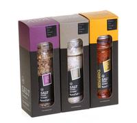 SET PLATINO - AFFUMICATO, AGLIO E PEPERONCINO SALE KOSHER 3 SALI DEL MAR MORTO