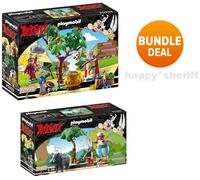 Set Playmobil 70933 Panoramix Druido Getafix e 71160 Asterix Obelix nuovi imb...