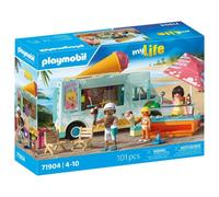 Set Playmobil My Life 71904 Camioncino Gelati con Personaggi Accessori Multicolore