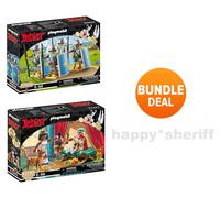 Set Playmobil serie Asterix 70934 Romani 71270 Cesare e Cleopatra TUTTI IN SC...