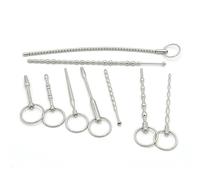 Set Plug Uretrale Maschile 9 Pezzi - Suoni Uretrali & Espansori in Acciaio, Aste Lisce per Masturbazione, Giocattolo per Principianti