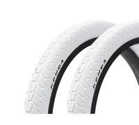 Kenda BMX - Set di pneumatici 20 x 1,95 pollici - circa 610 g - Copertoni in filo - design pulito - Park & Street - bianco - 1 paio