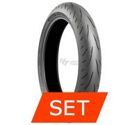 Set pneumatici Bridgestone Battlax S23 per Suzuki SFV 650 Gladius 120/70 ZR17