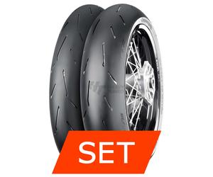 Set pneumatici Continental ContiAttack SM 2 per Aprilia RS 125 110/70 R17