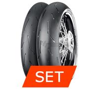 Set pneumatici Continental ContiAttack SM 2 per Zero FXE 0 110/70 R17+140/70 R17