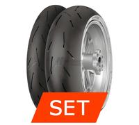 Set pneumatici Continental ContiRaceAttack 2 Medium per Zontes R1 350 120/70
