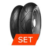 Set pneumatici Continental ContiSportAttack per KTM Duke 690 / R 120/70 ZR17