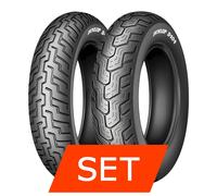 Set pneumatici Dunlop D404 per Harley Davidson XL 883 C Sportster (2005)+150/80
