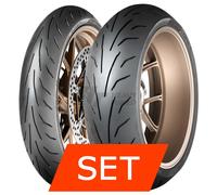 Set pneumatici Dunlop Qualifier Core per Yamaha TDM 900 120/70 ZR17 58W+160/60