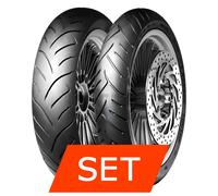 Set pneumatici Dunlop Scootsmart per Piaggio Beverly 300i ABS Euro4 (A21)
