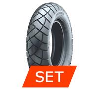 Set pneumatici Heidenau K59 per Gilera Ice 50 120/90-10 66M + 120/90-10 66M