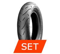 Set pneumatici Heidenau K80 SR per Vespa Primavera 50 V4 110/70-12 + 120/70-12