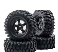 Set pneumatici in gomma Strong Grip per auto radiocomandate scala 1/10 include m