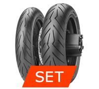 Set pneumatici Pirelli Diablo Rosso Scooter per Aprilia Sonic AC (Luft)