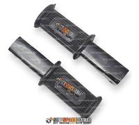 Set poggiapiedi posteriore con gomma incisa compatibile con Norton 16H Es2...