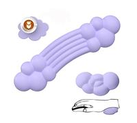 Set Poggiapolsi per Tastiera e Mouse, Keyboard Wrist Rest Support e Cuscinetto di Supporto Mouse in Memory Foam con Sottobicchiere, Ergonomico per Laptop, Ufficio, Casa, Gioco, Digitare - Viola