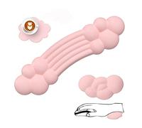 Set Poggiapolsi per Tastiera e Mouse, Keyboard Wrist Rest Support e Cuscinetto di Supporto Mouse in Memory Foam con Sottobicchiere, Ergonomico per Laptop, Ufficio, Casa, Gioco, Digitare - Rosa