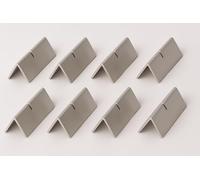 Set poggiaposate trinagolare da tavolo acciaio INOX, porta 3 posate inossidabile, Design Elegante, Idea Regalo per Mise En Place di lusso per ristorante forchetta, coltello e cucchiaio (Inox, 8)