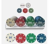 Set Poker Professionale con Fiches in Euro e Dealer | Texas Hold’em Casino Chips