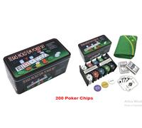 SET POKER TEXAS HOLD'EM BLACK JACK PANNO CARTE CHIPS FICHES BOTTONE DEALER GIOCO